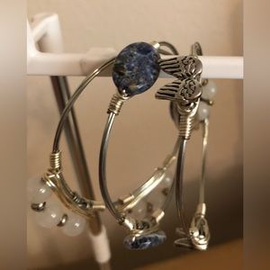 Trio of Beautiful wire wrapped Bracelets, New